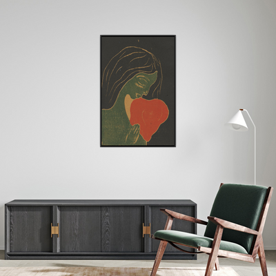 Umetnička slika ​Das Herz, Edvard Munch na platnu - NS Canvas Shop