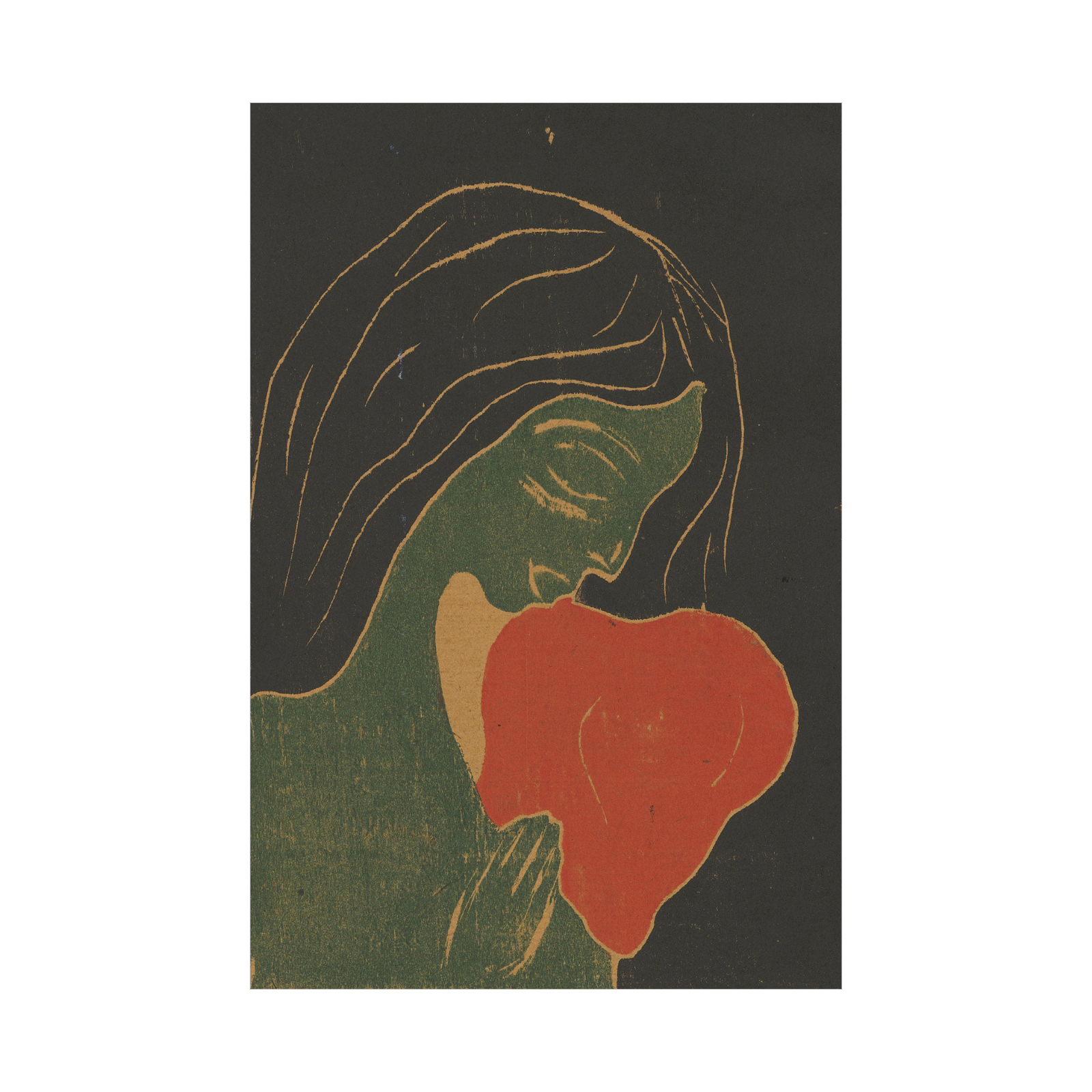 Umetnička slika ​Das Herz, Edvard Munch na platnu - NS Canvas Shop