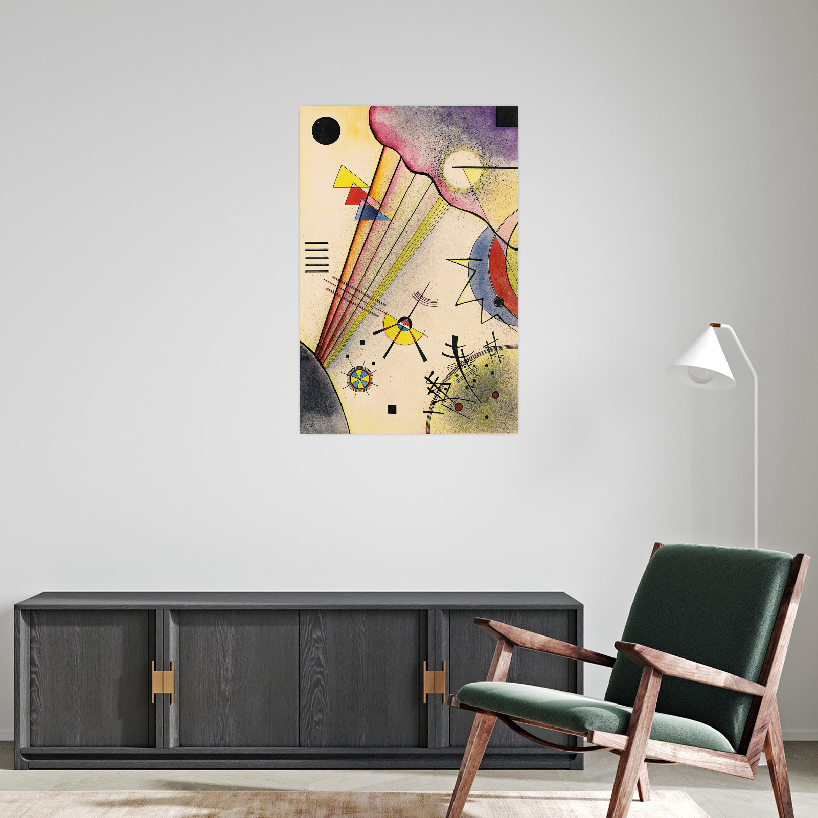 Umetnička slika ​Deutliche Verbindung, Wassily Kandinsky na platnu - NS Canvas Shop