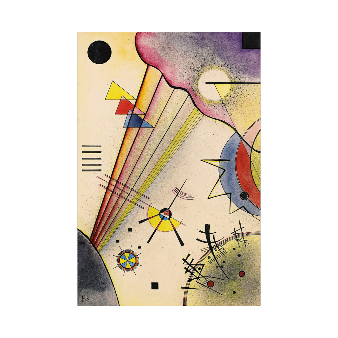 Umetnička slika ​Deutliche Verbindung, Wassily Kandinsky na platnu - NS Canvas Shop