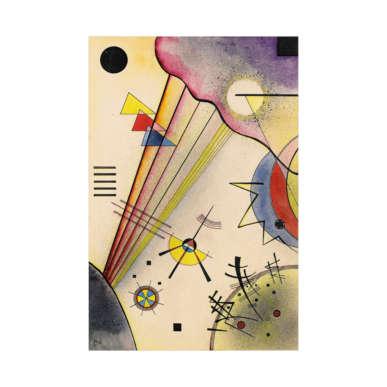 Umetnička slika ​Deutliche Verbindung, Wassily Kandinsky na platnu - NS Canvas Shop