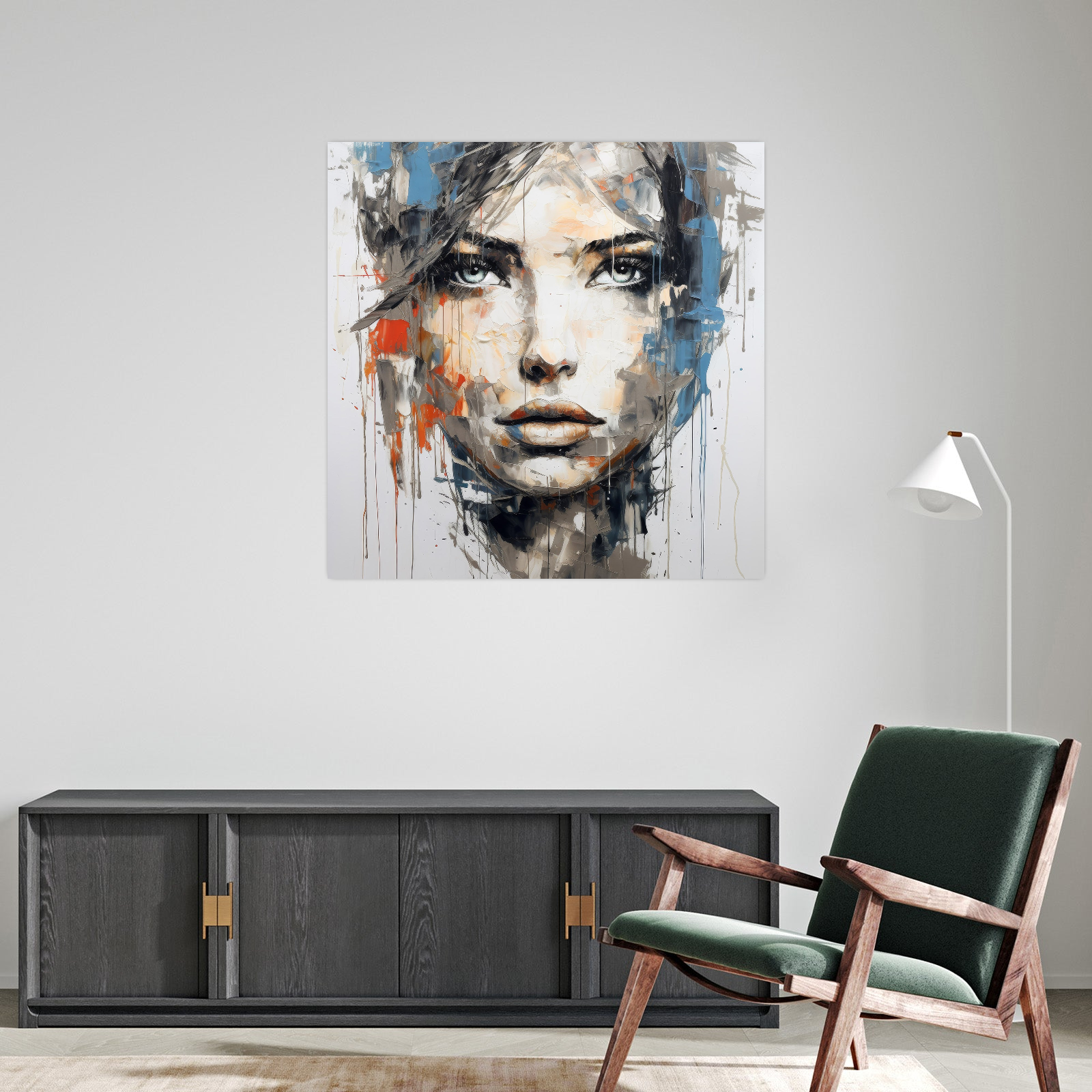 Umetnička slika ​Devojka na platnu - NS Canvas Shop