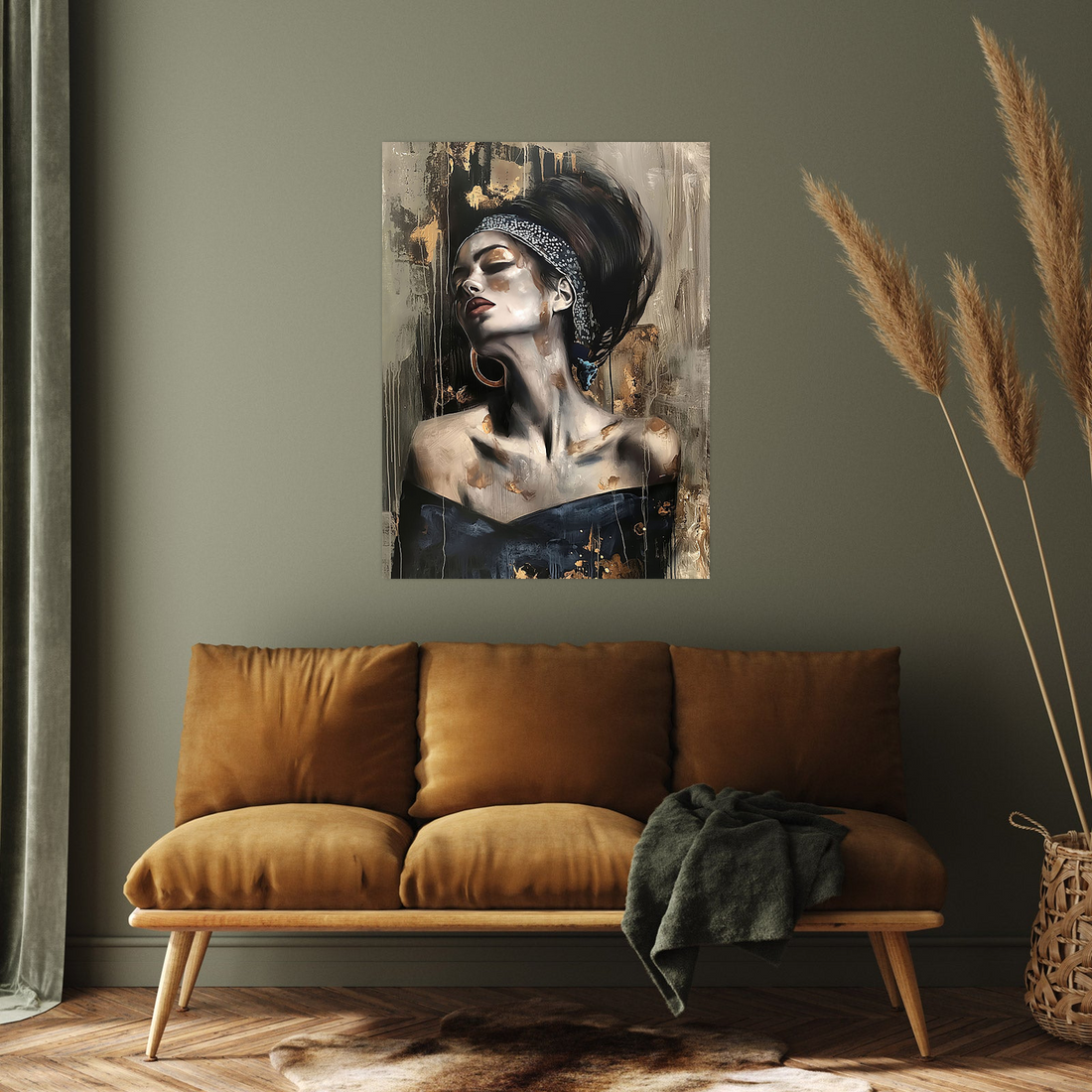 Umetnička slika ​Devojka na platnu - NS Canvas Shop