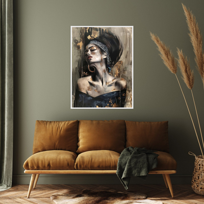 Umetnička slika ​Devojka na platnu - NS Canvas Shop