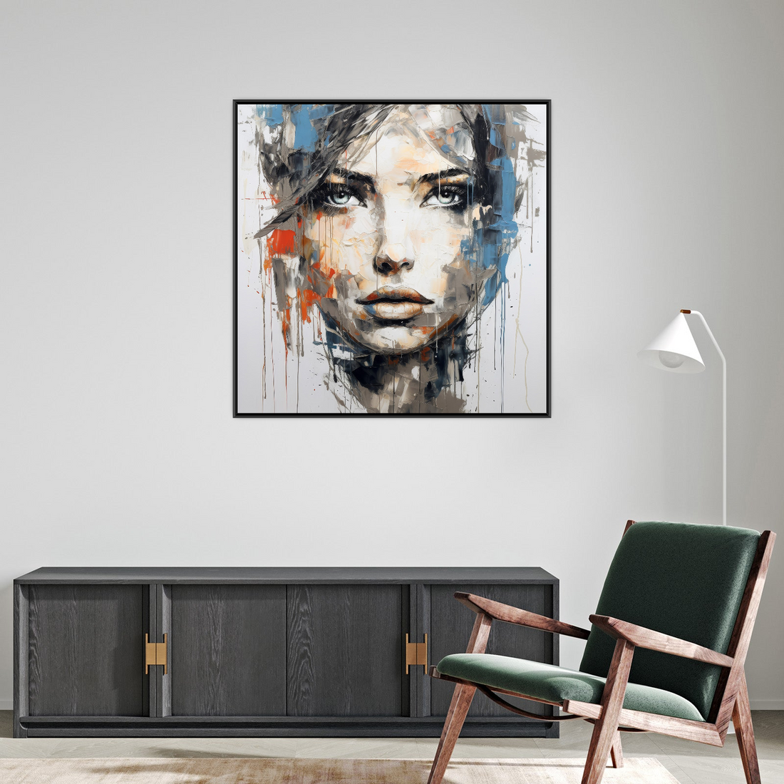 Umetnička slika ​Devojka na platnu - NS Canvas Shop