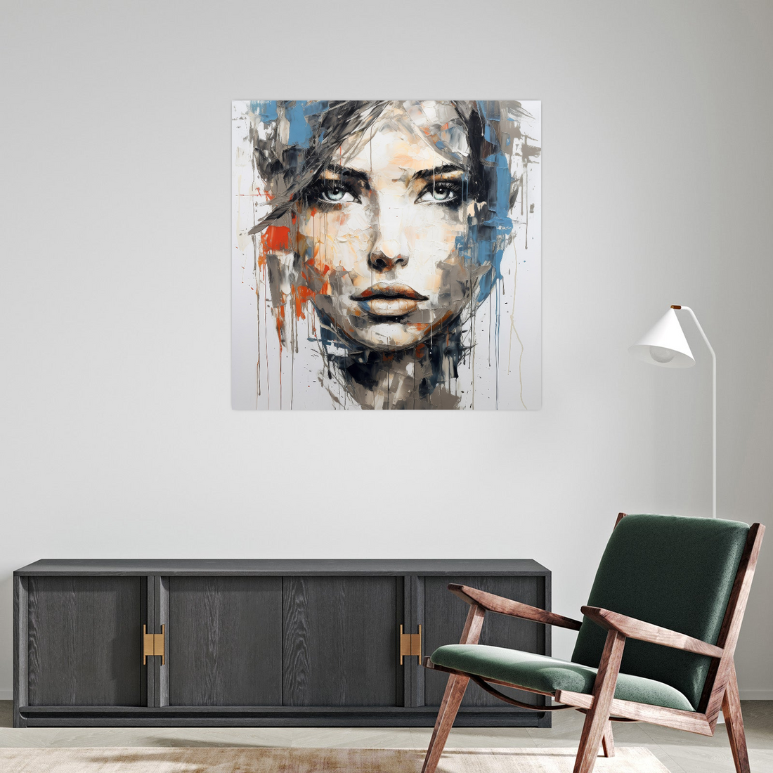 Umetnička slika ​Devojka na platnu - NS Canvas Shop