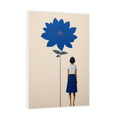 Umetnička slika ​Devojka i cveće na platnu - NS Canvas Shop