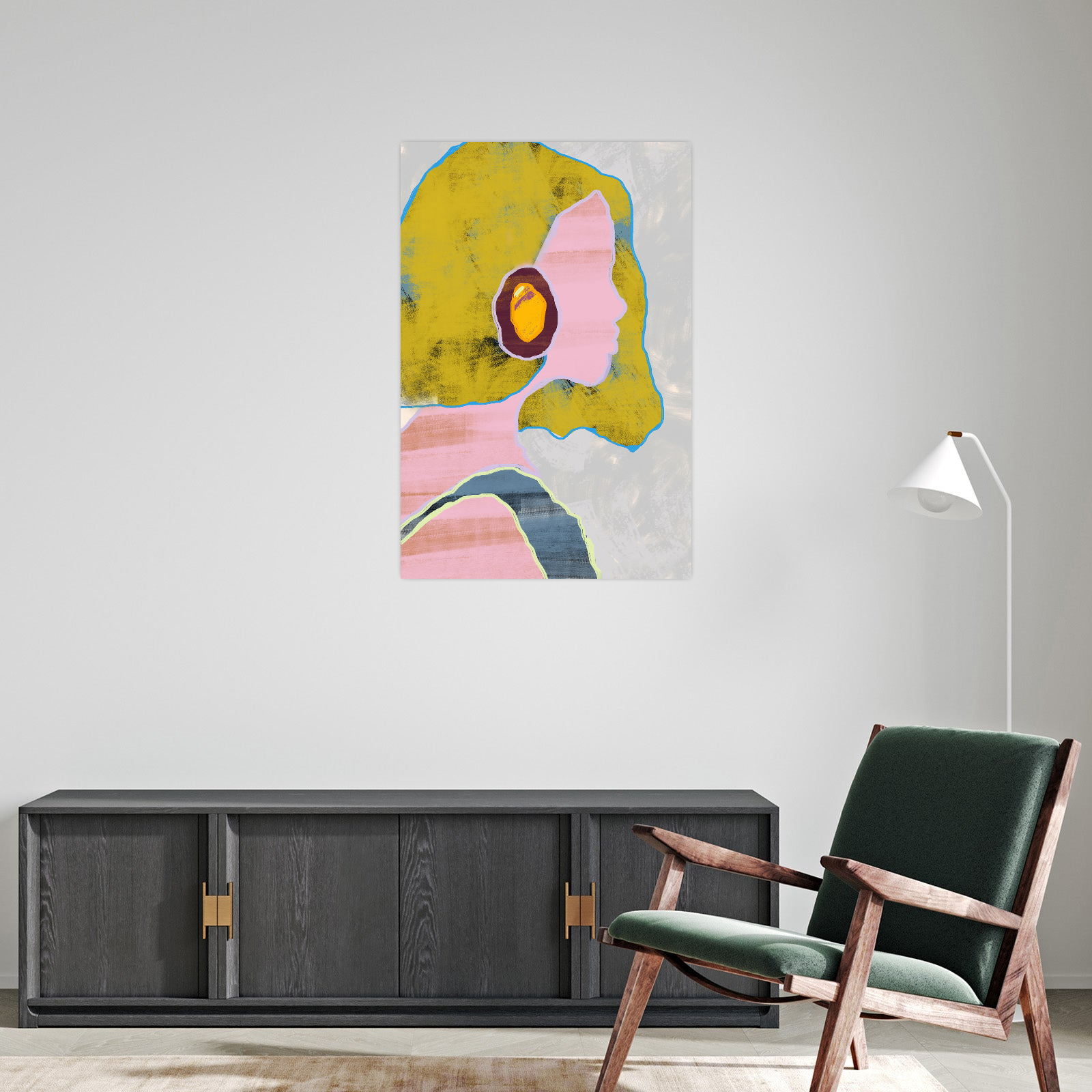 Umetnička slika ​Devojka sa minđušom na platnu - NS Canvas Shop