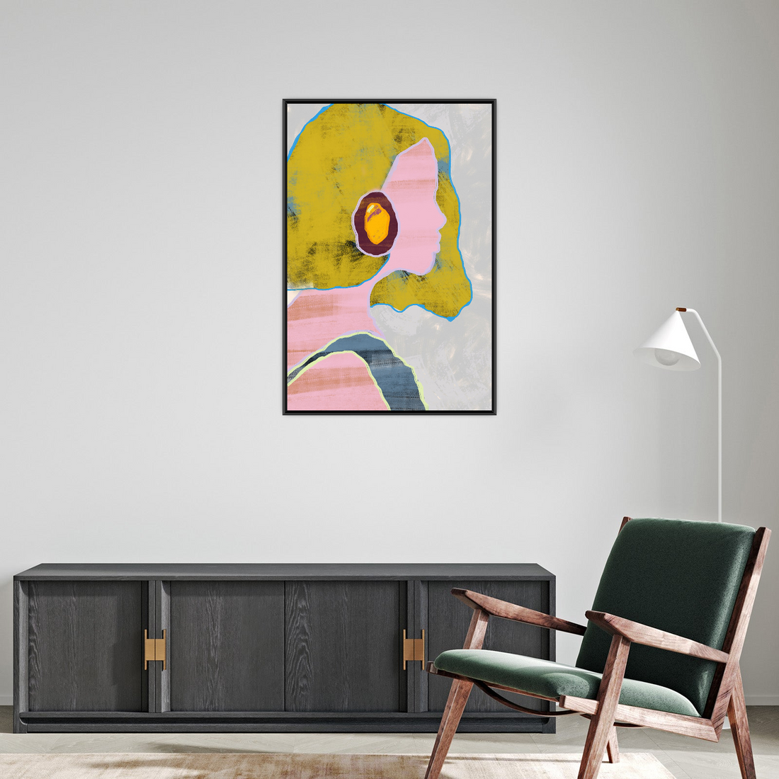 Umetnička slika ​Devojka sa minđušom na platnu - NS Canvas Shop