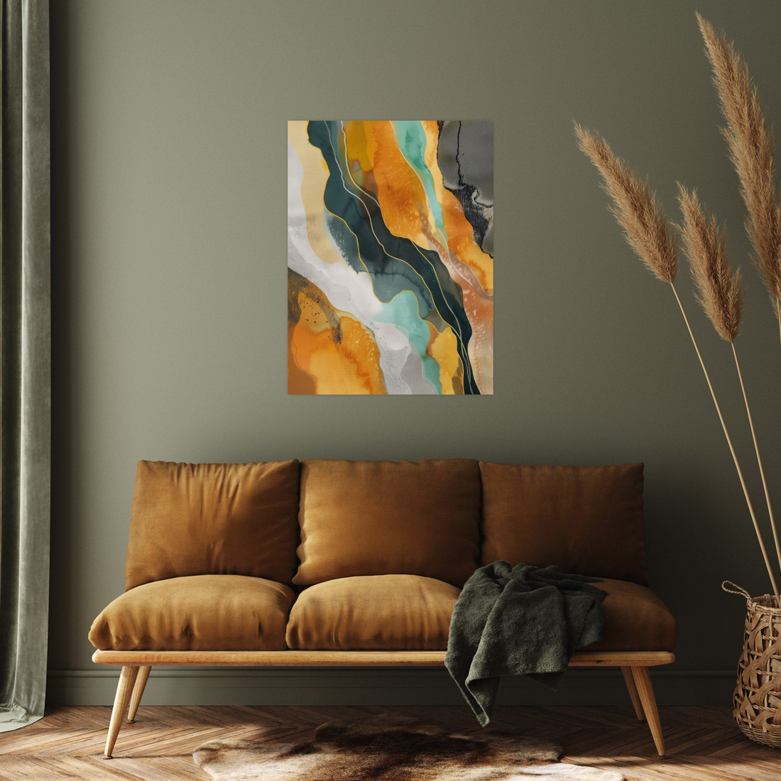 Umetnička slika ​Dijagonalna harmonija na platnu - NS Canvas Shop