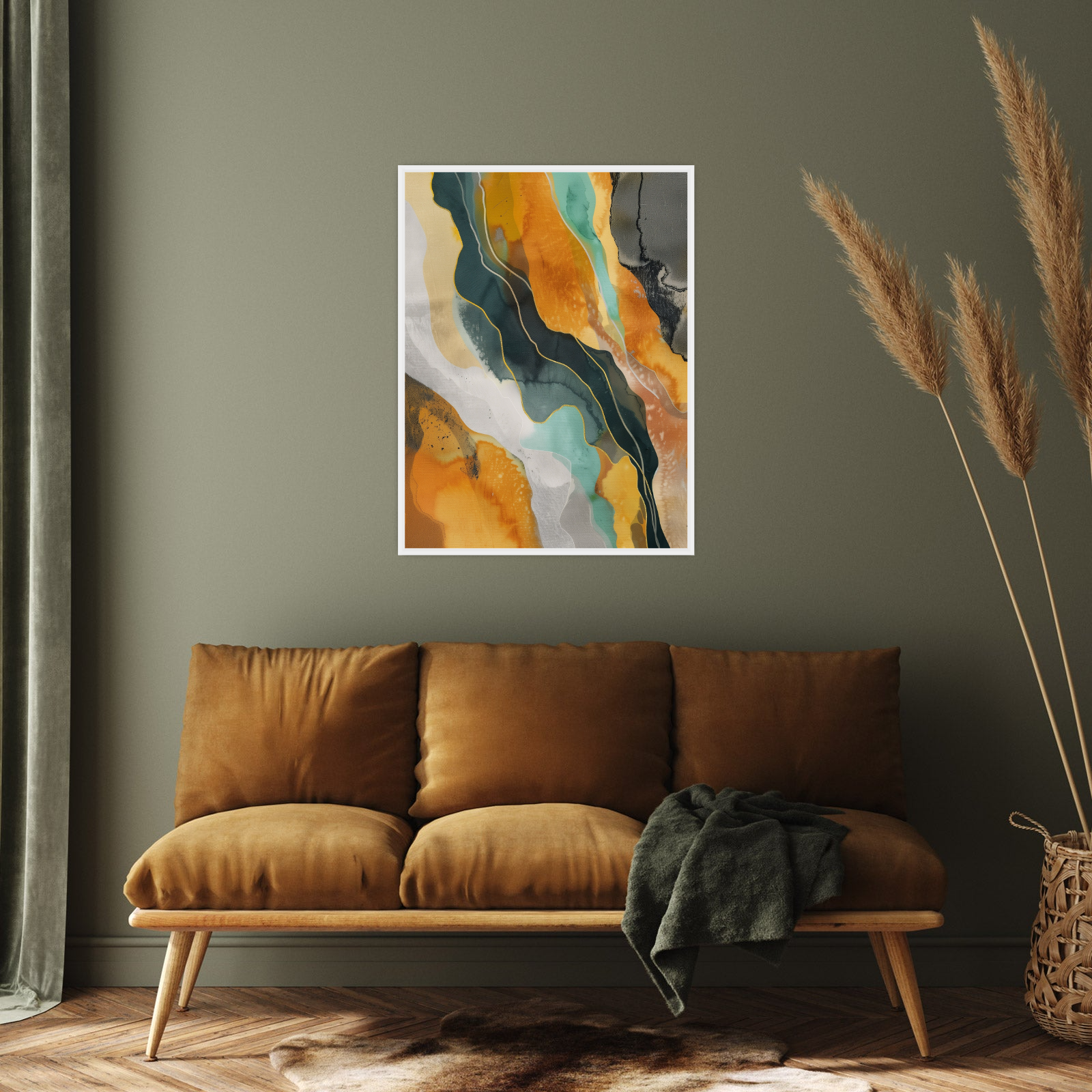 Umetnička slika ​Dijagonalna harmonija na platnu - NS Canvas Shop