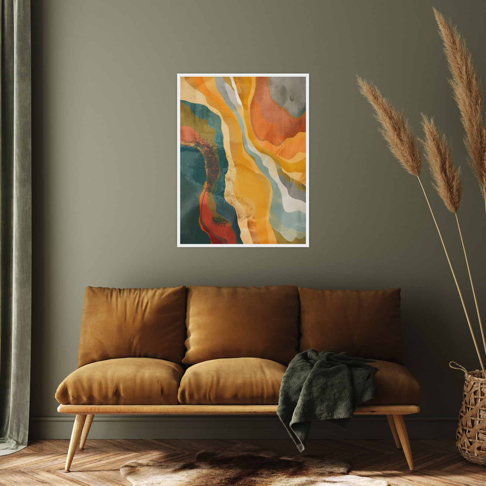 Umetnička slika ​Dijagonalna harmonija II na platnu - NS Canvas Shop