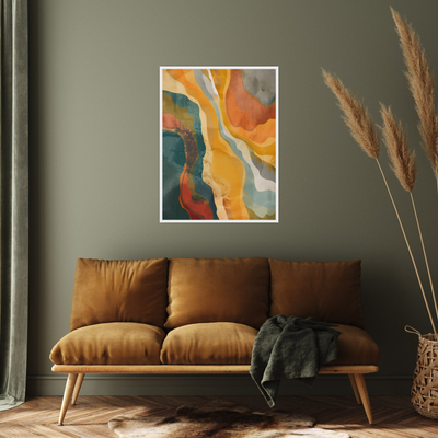 Umetnička slika ​Dijagonalna harmonija II na platnu - NS Canvas Shop