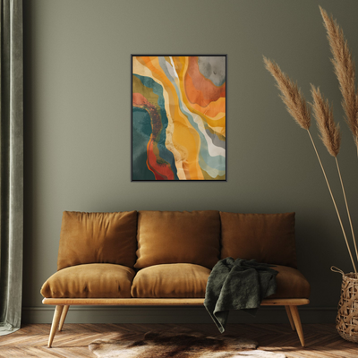 Umetnička slika ​Dijagonalna harmonija II na platnu - NS Canvas Shop