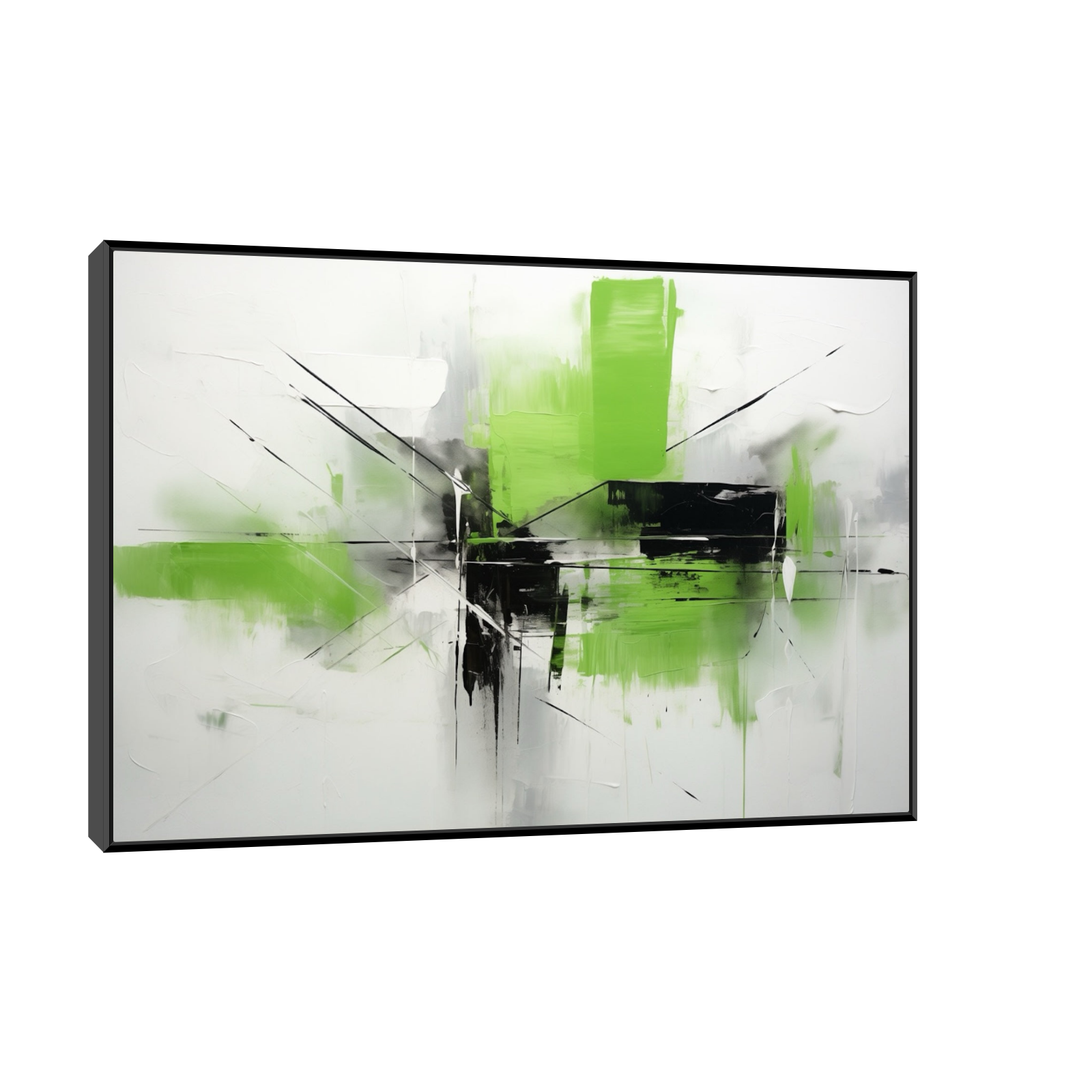 Umetnička slika ​Dinamično zelenilo na platnu - NS Canvas Shop