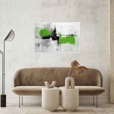 Umetnička slika ​Dinamično zelenilo 3 na platnu - NS Canvas Shop
