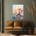 Umetnička slika ​Dva cveta na platnu - NS Canvas Shop