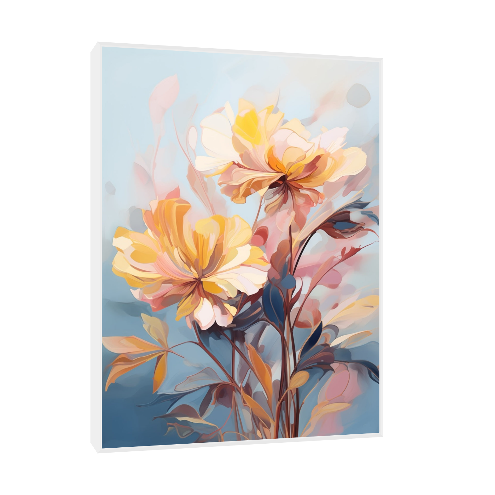 Umetnička slika ​Dva cveta na platnu - NS Canvas Shop