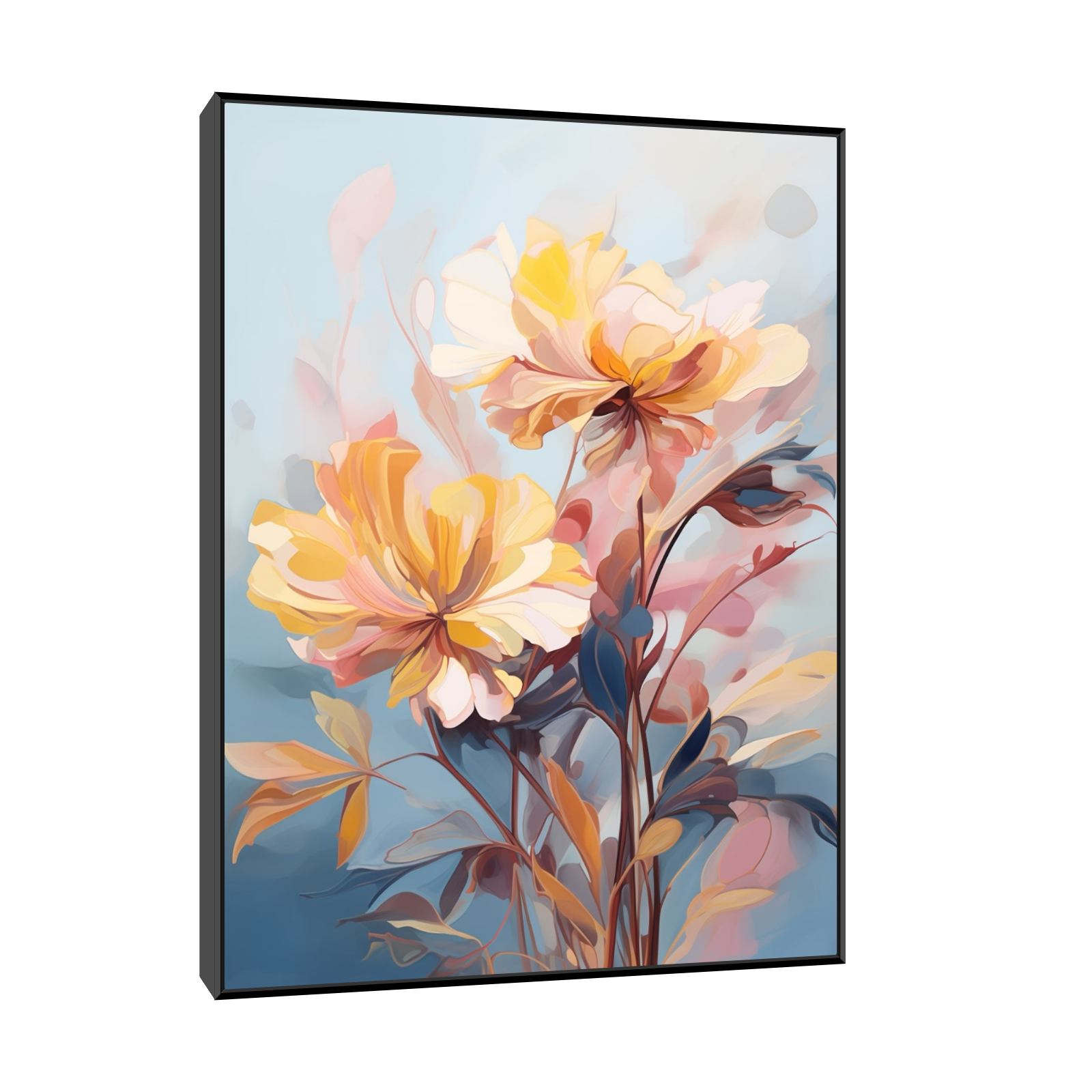 Umetnička slika ​Dva cveta na platnu - NS Canvas Shop