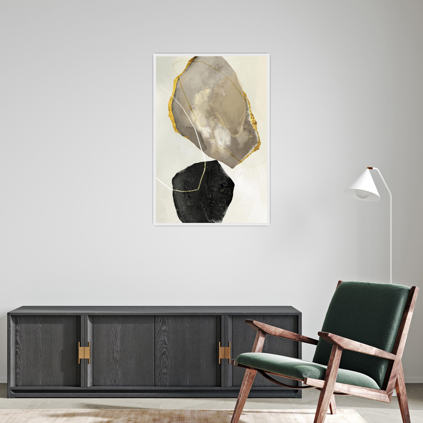 Umetnička slika ​Dva kamena na platnu - NS Canvas Shop