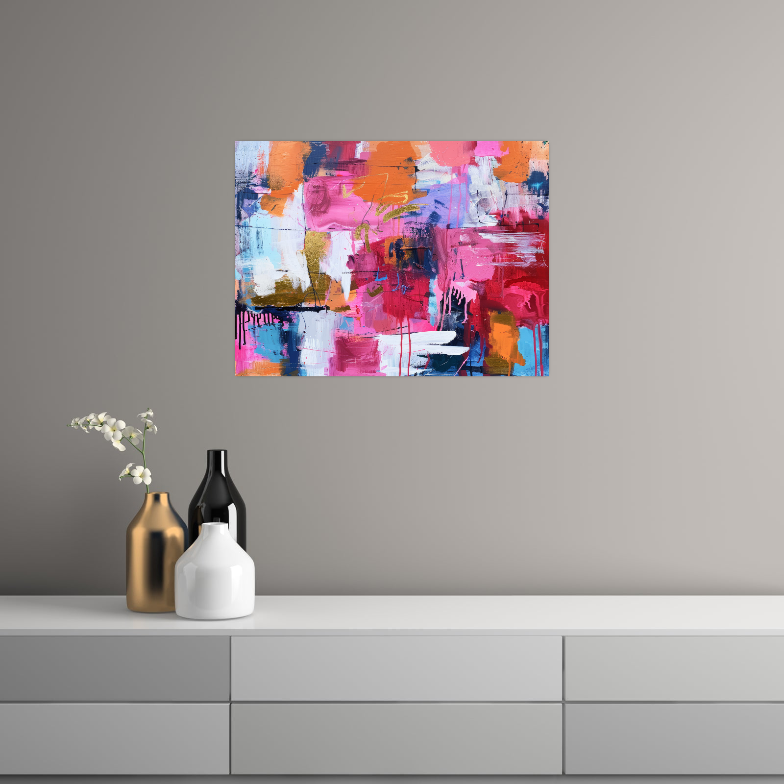 Umetnička slika ​Ekspresivna euforija na platnu - NS Canvas Shop
