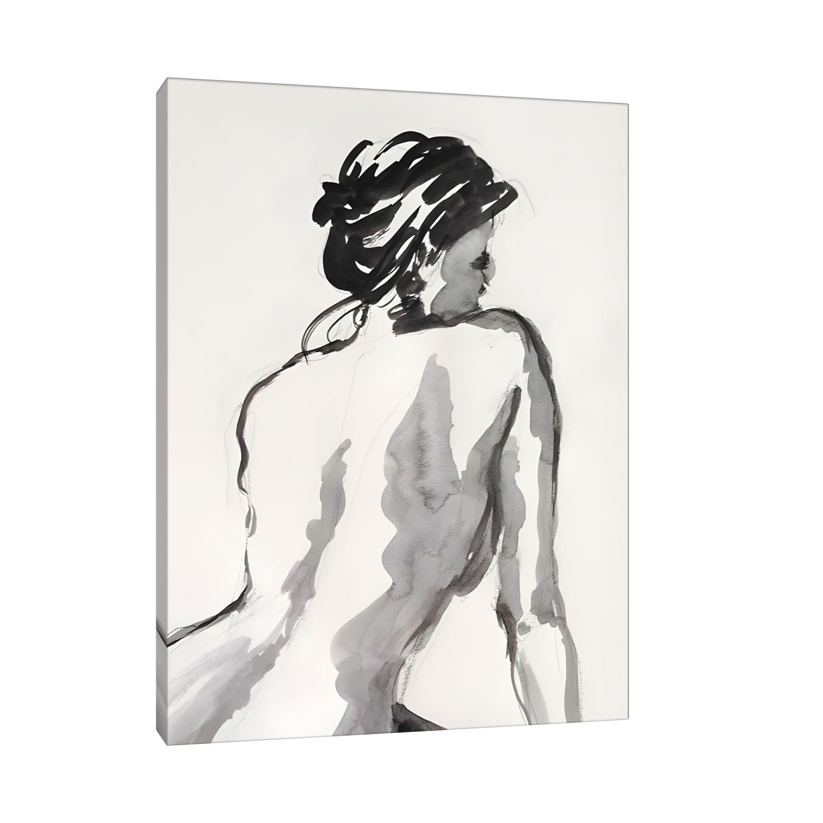 Elegantna figura u akvarelu