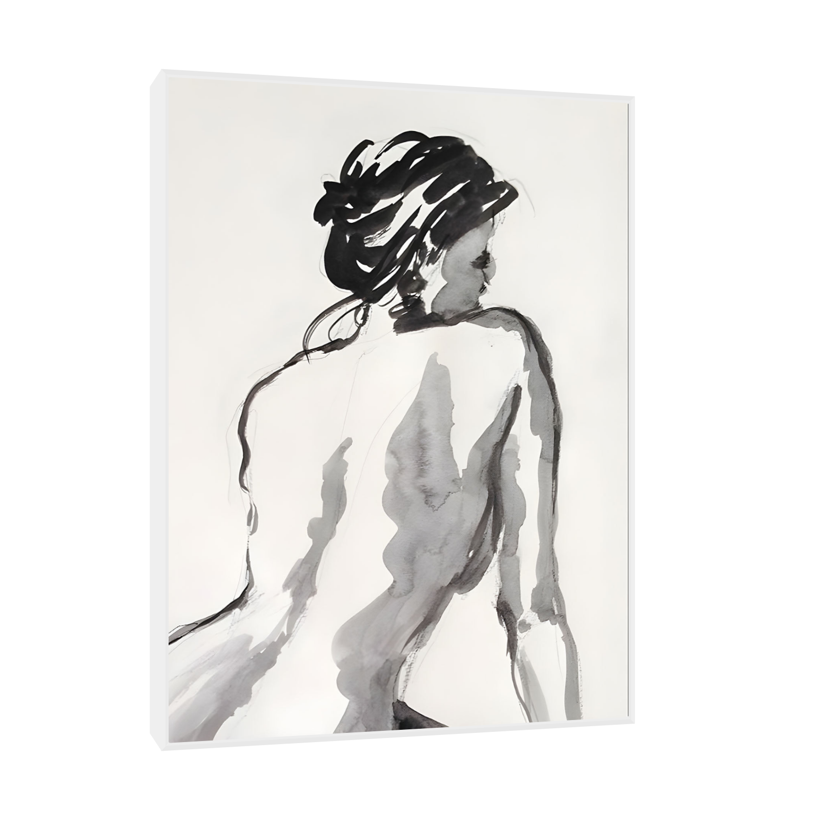 Elegantna figura u akvarelu