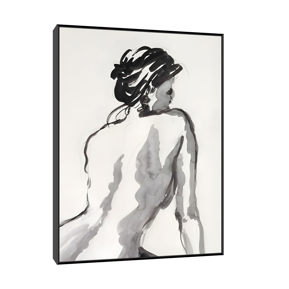 Elegantna figura u akvarelu