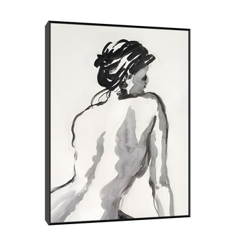 Elegantna figura u akvarelu