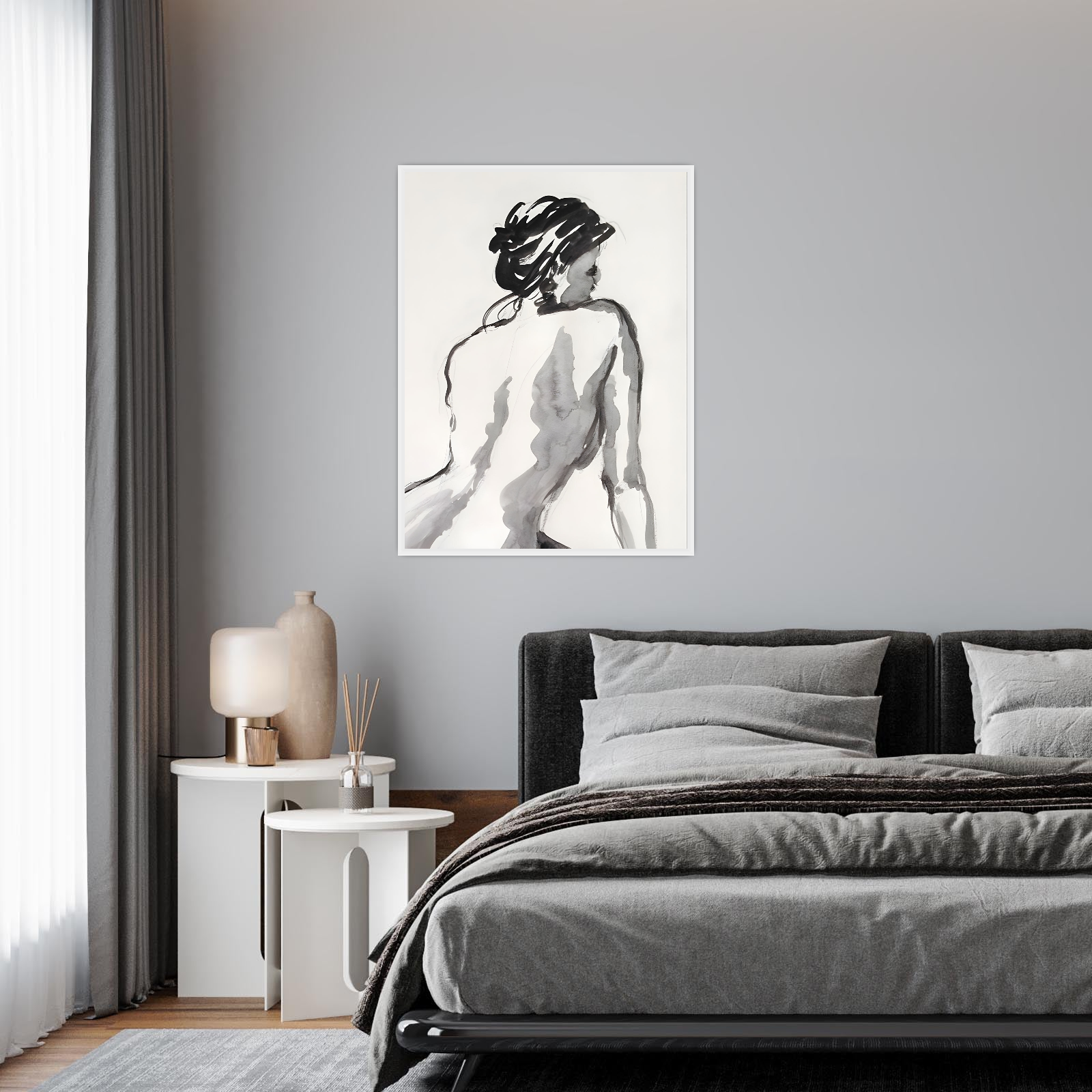 Elegantna figura u akvarelu