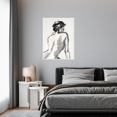 Elegantna figura u akvarelu
