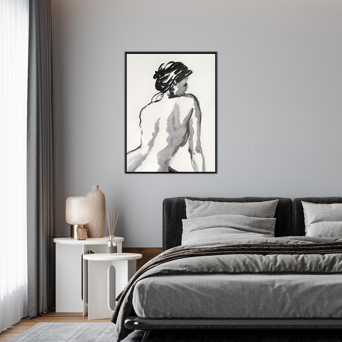 Elegantna figura u akvarelu