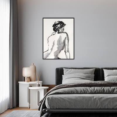 Elegantna figura u akvarelu