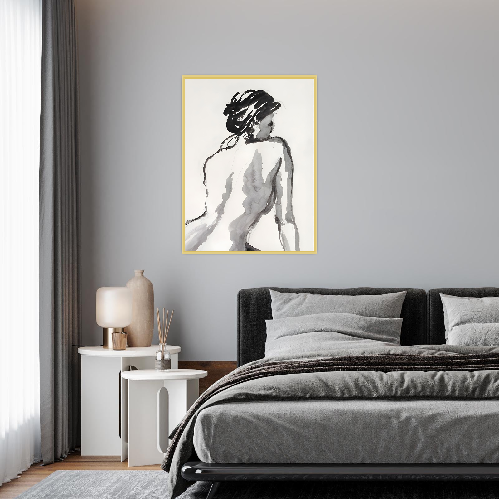 Elegantna figura u akvarelu