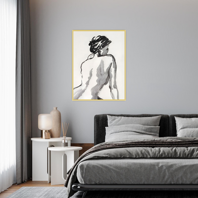 Elegantna figura u akvarelu