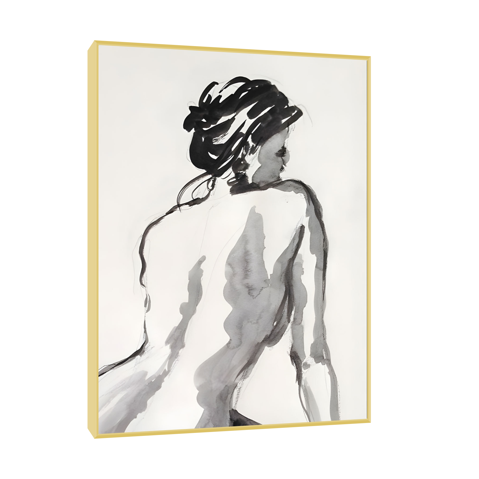 Elegantna figura u akvarelu