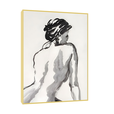 Elegantna figura u akvarelu