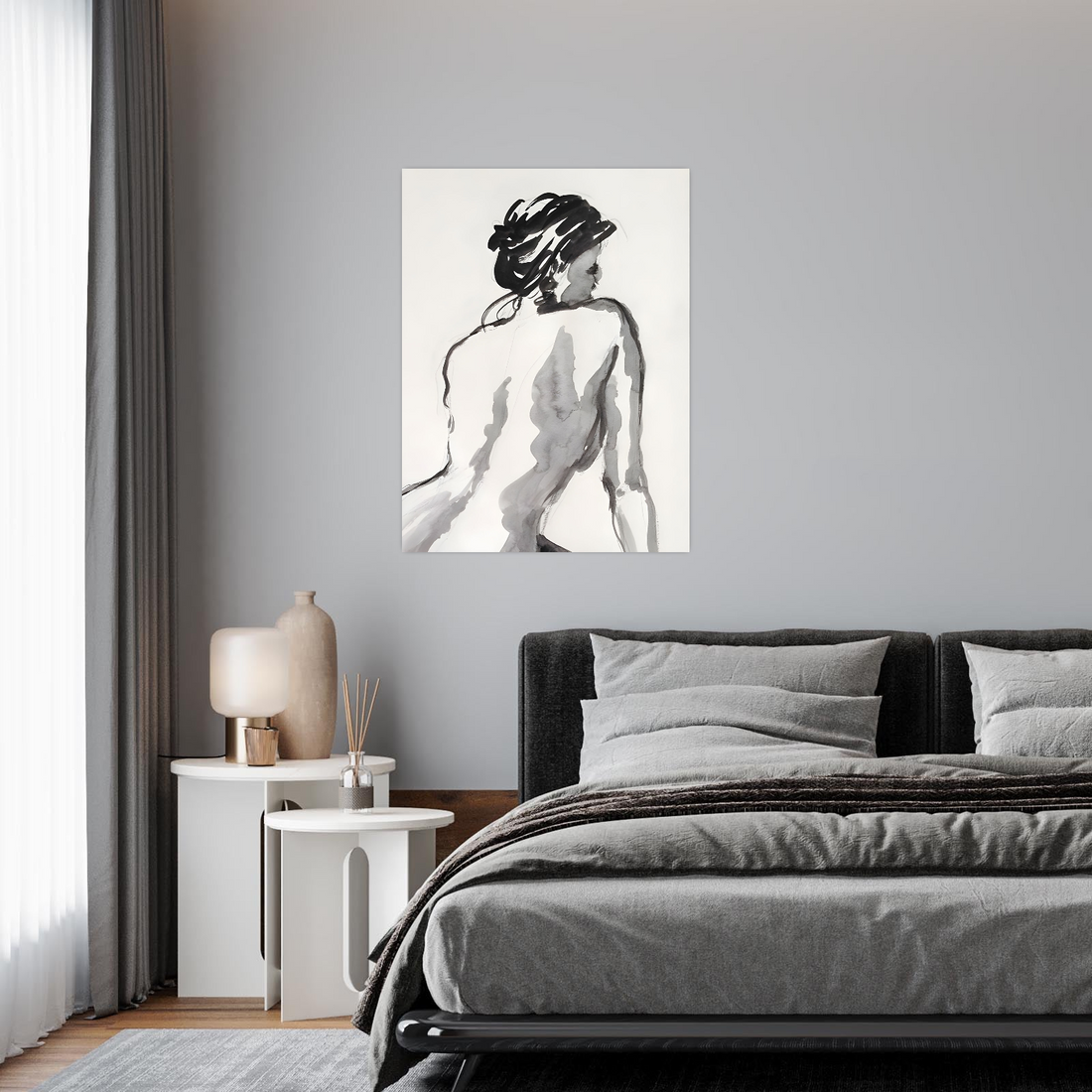 Elegantna figura u akvarelu