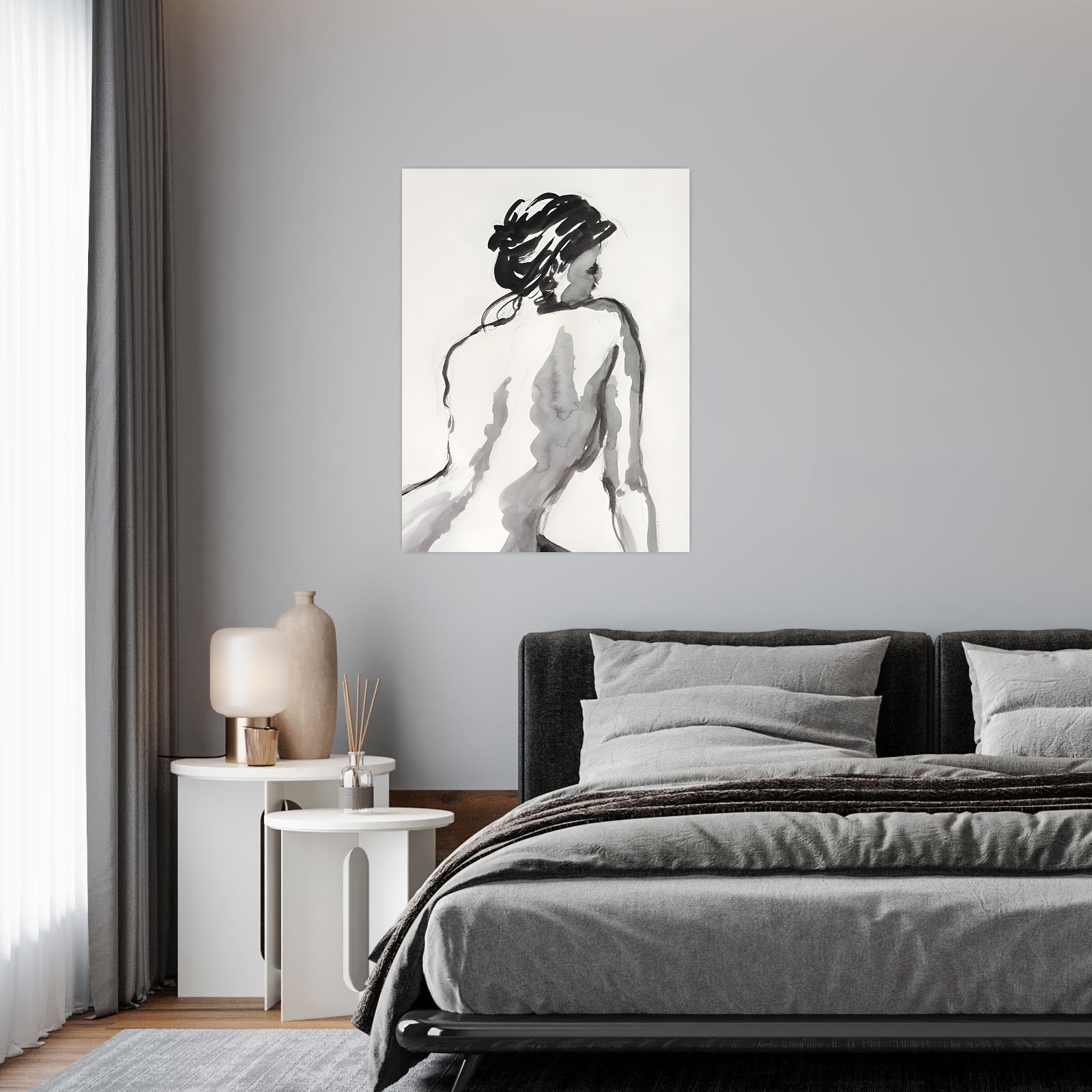 Elegantna figura u akvarelu