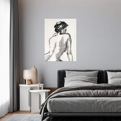 Elegantna figura u akvarelu
