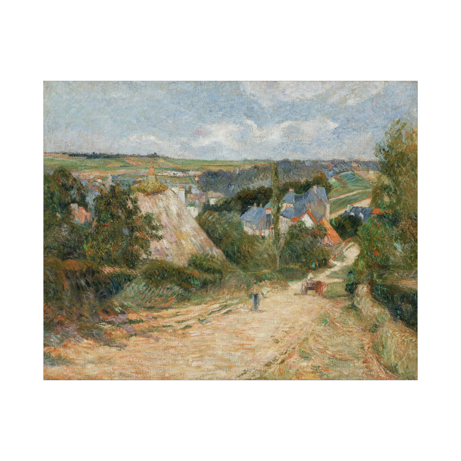 Umetnička slika ​Entrance to the Village of Osny, Paul Gauguin na platnu - NS Canvas Shop