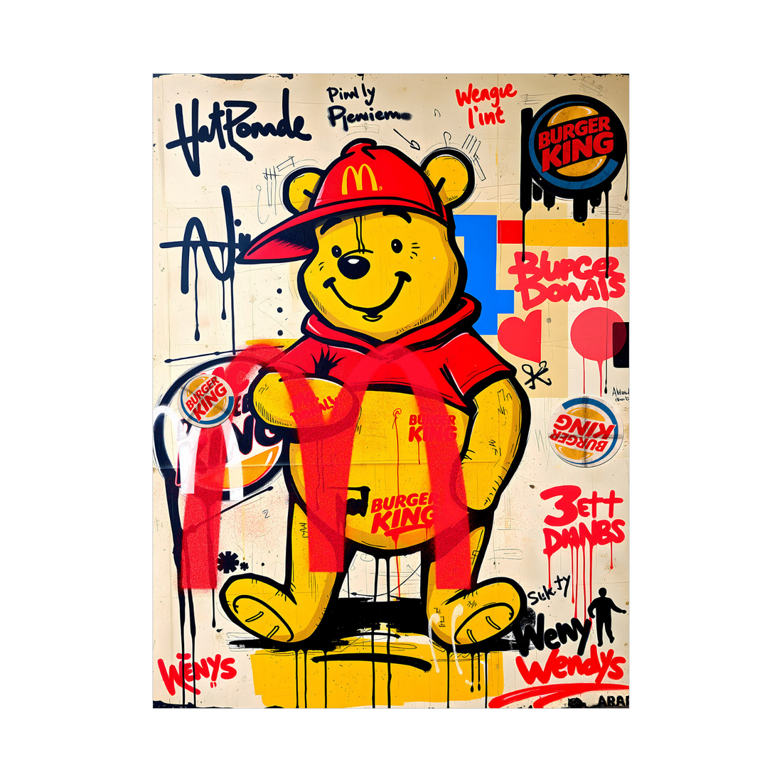 Fast Food Bear – Street Pop Art Edition