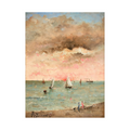 Umetnička slika ​Figures sur la plage au couchant, Alfred Stevens na platnu - NS Canvas Shop