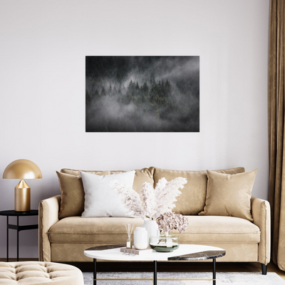 Umetnička slika ​Foggy forest na platnu - NS Canvas Shop