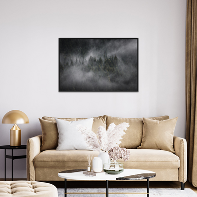Umetnička slika ​Foggy forest na platnu - NS Canvas Shop