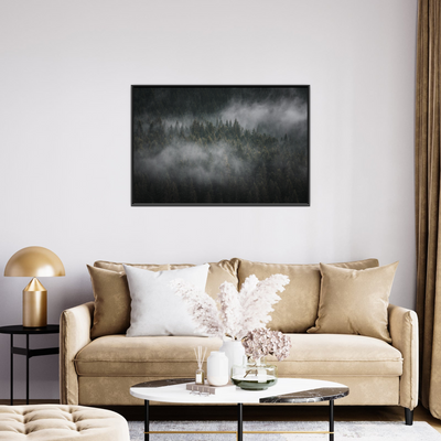 Umetnička slika ​Foggy forest II na platnu - NS Canvas Shop