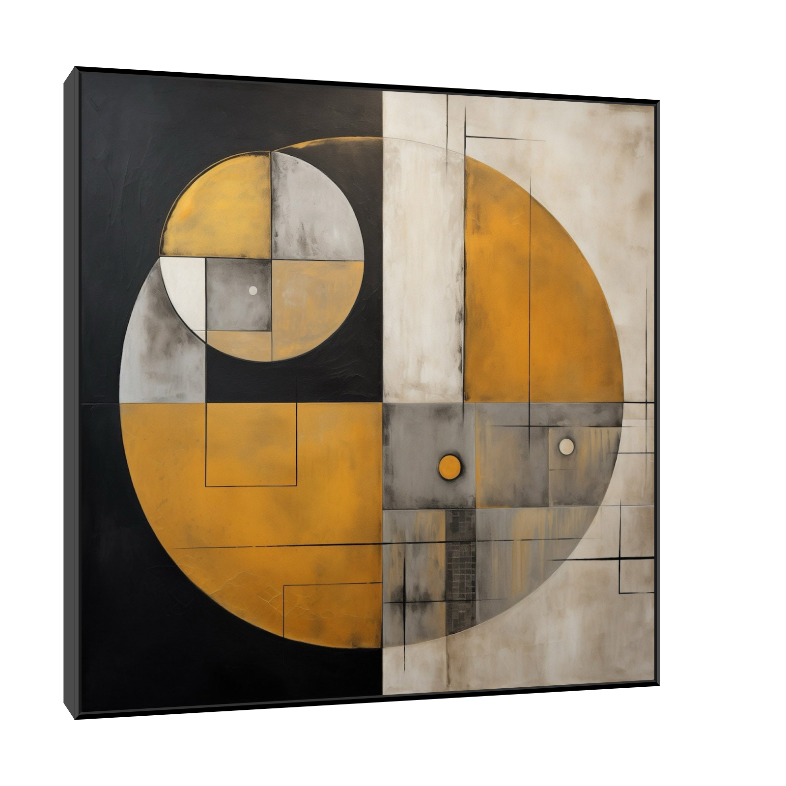 Umetnička slika ​Forma kruga na platnu - NS Canvas Shop