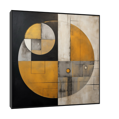 Umetnička slika ​Forma kruga na platnu - NS Canvas Shop