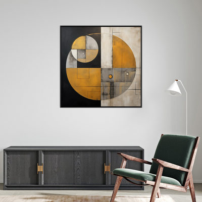 Umetnička slika ​Forma kruga na platnu - NS Canvas Shop