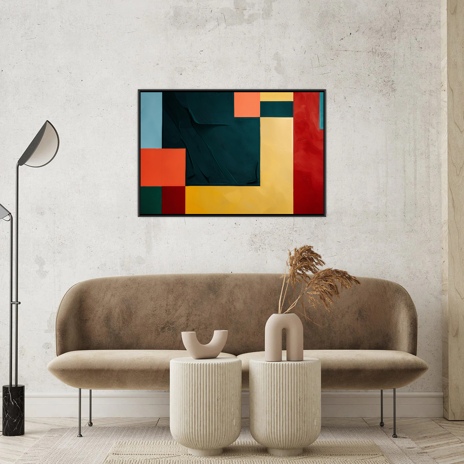 Umetnička slika ​Forme u bojama na platnu - NS Canvas Shop